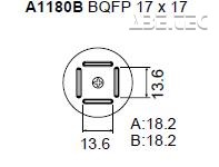 Určeno pro pouzdra BQFP 17x17 mm 