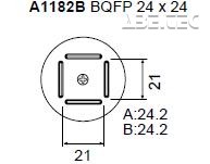Určeno pro pouzdra BQFP 24x24 mm 