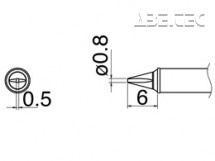Spájkovací hrot T31-03WD08