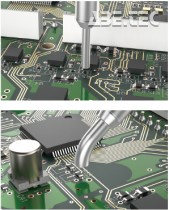 Dva typy trysek - rovné a zahnuté