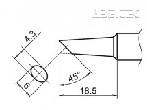 Pájecí hrot HAKKO T19-C4
