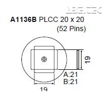 Určeno pro pouzdra QFP 20x20mm 