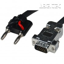 Propojovací kabel, měřič na duální banánkový konektor, analogový, 0,82m, AC1112