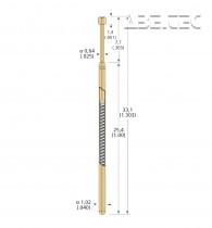 Pružinová kontaktní sonda, série 75, 75.102.06.30