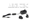 Adaptér, 100-240VAC vstup, 24VDC, 0,75A výstup, všechny zástrčky