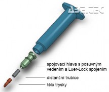 Mikrodávkovací jehla 0,14mm HT00.8008, sada se spacerem 0,07mm