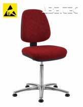 ESD pracovní židle Standard, PC, ESD5, A-VL1471HAS červená