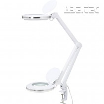 Stolní lupa s LED osvětlením TOOLCRAFT, 60 SMD LED, 8D, 3x, 3x127mm, bílá