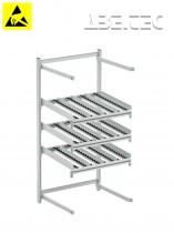 Zadní rozšíření Treston FiFo Flow Rack, M900, ESD, 933x735x1860mm, TFR900RE-49