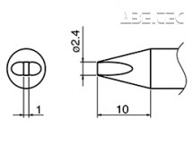 Pájecí hrot HAKKO T33-SSD24, Slim Type