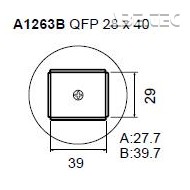 Určeno pro pouzdra QFP 40x40 mm 