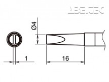 Pájecí hrot HAKKO T39-DL4