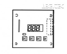 DPS panel pro nastavení teploty B3297