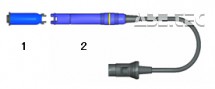 ESD pájecí ručka Hakko FM-2028 ve modré barvě.