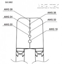 Čepele pro odizolovací nástroj, AWG 18-28, G4-1602