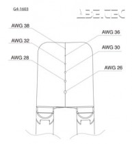 Čepele pro odizolovací nástroj, AWG 26-38, G4-1603