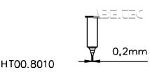 Dávkovací jehla kovová 0,20 mm HT00.8010