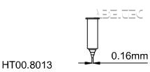 Dávkovací jehla kovová 0,16 mm HT00.8013