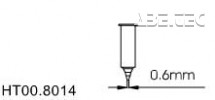 Dávkovací jehla kovová 0,60 mm HT00.8014