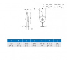 Klínová svěrka miniaturní G1062E