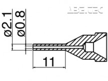 Odpájecí tryska HAKKO N61-11, Long typ, 2,1mm/0,8mm