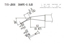 Pájecí hrot T15-JD08-0,8JD