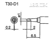 Pájecí hrot T30-D1