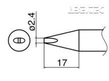 Pájecí hrot T33-D24