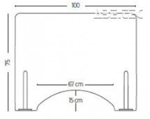 Ochranná přepážka z plexiskla