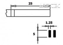 Úchopové kleště PN 5008 D, ploché, ESD