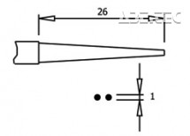 Úchopové kleště PN 5025/2 D, ploché, ESD