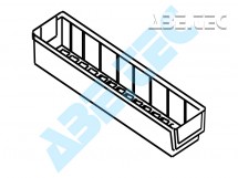 Policový zásobník 5010-1, 500 x 92 x 82 mm, transparentní