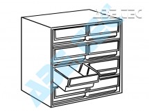 ESD / antistatická skladovací přihrádka L-61-4 ESD