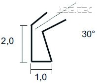Pinzeta na SMD, 1,0x2,0mm, 120mm