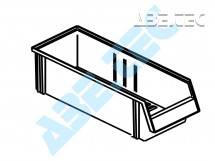 Stohovací zásobník 1950-1, 500 x 186 x 182 mm, transparentní