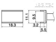 Odpájecí Tunnel 9,5x18,3 T15-1003