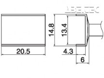 Odpájecí tunel 13,4x20,5 T15-1009