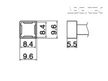 Pájecí hrot Quad 8,4x8,4 T15-1209