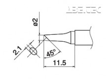 Pájecí hrot T15-BCF2-2BC