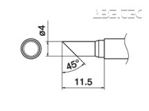 Pájecí hrot T15-C4 -4C