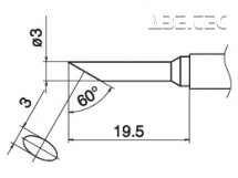 Pájecí hrot T15-CF3 -3C