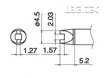 Odpájecí hrot T15-R20-2,0R