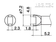 Odpájecí hrot T15-R48 -4,8R