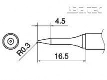 Pájecí hrot T15-SB03 -0,3SB