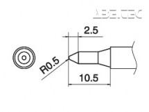 Pájecí hrot T15-SB05 -0,5Sb