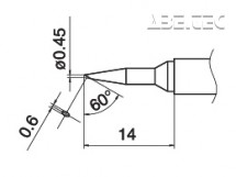 Pájecí hrot T15-SBCO4 -0,4SBC