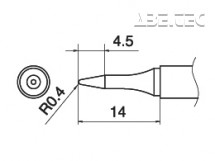 Pájecí hrot T15-SBSO4 -0,4BS