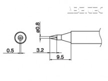 Pájecí hrot T17-D08