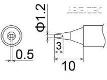 Pájecí hrot T22-D12