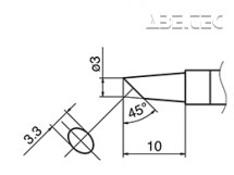 Pájecí hrot HAKKO T36-BC3/3BC